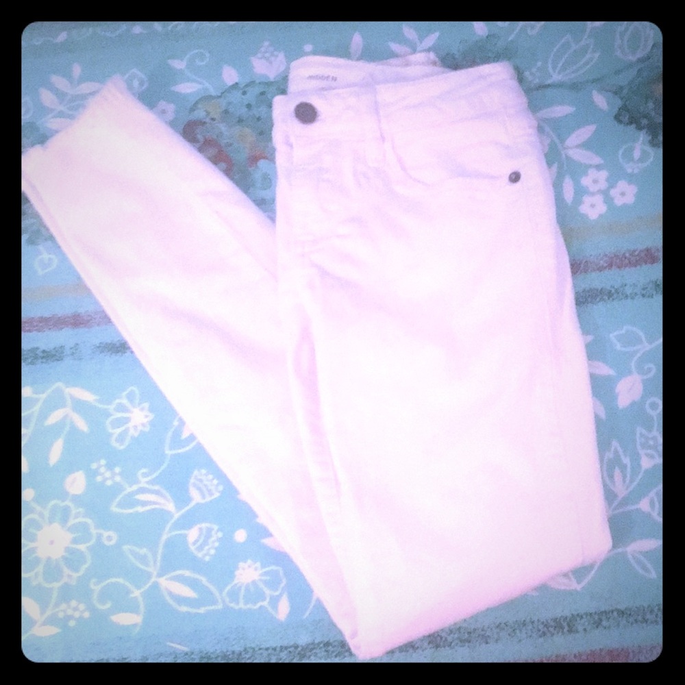 Hidden white ankle jeans 24